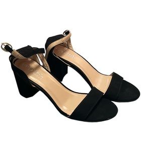 Women Black Short Heels